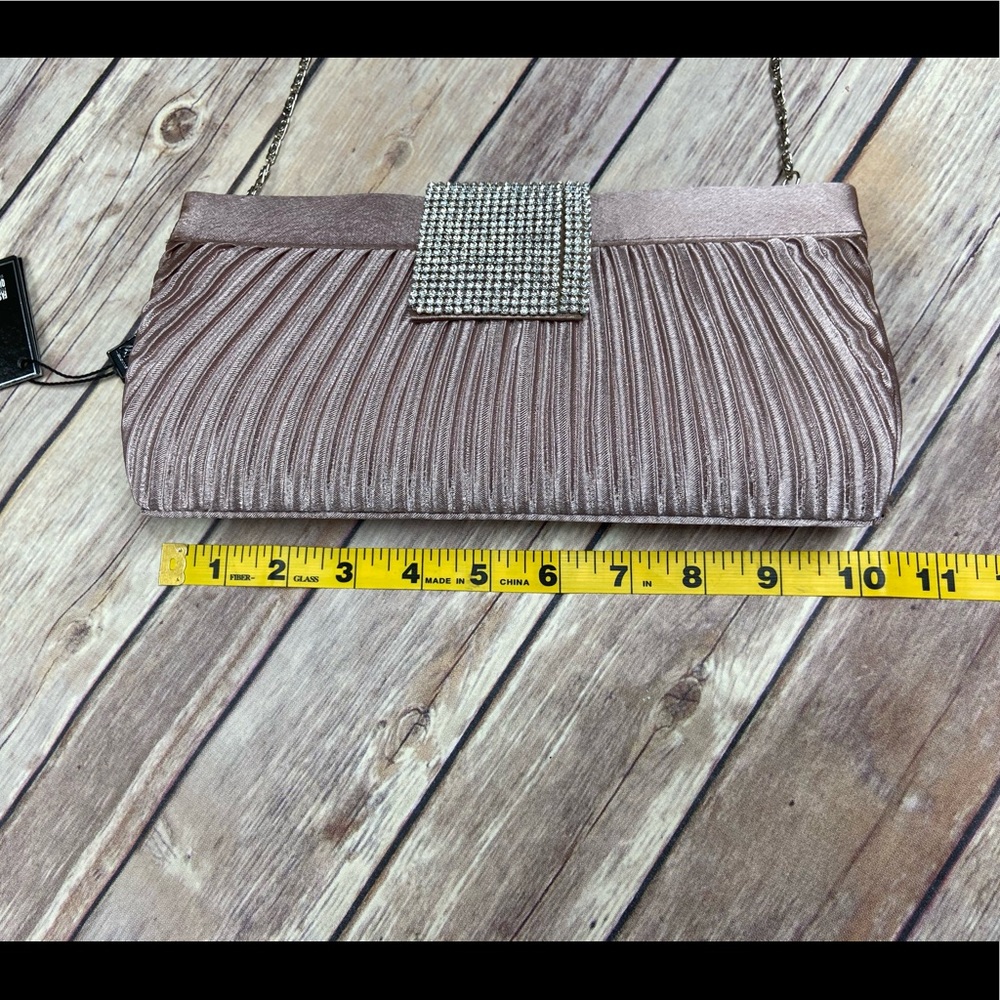 MMS Design Studio Clutch w/ rhinestone closure NWT